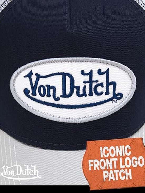 Von Dutch Unisex Trucker Hat - Curved Bill Mesh Back Retro Classic Colorblock main image 4